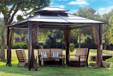 Roof from polycarbonate for country gazebo